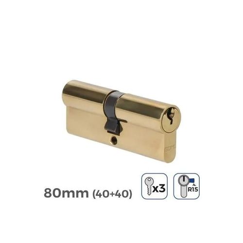 GENERIQUE - Cylindre De Porte 80mm (40+40MM) Largeur De Came R15 3 Clés Inclus Edm