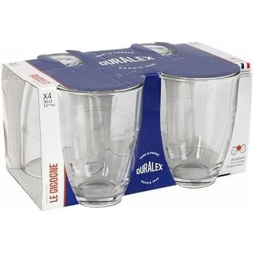 Verres - Duralex - Gigogne - Lot De 4 - Verre Trempé - Multicolore