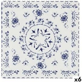 Assiette Plate - La Mediterránea - Porcelaine - Multicolore - Lot De 6
