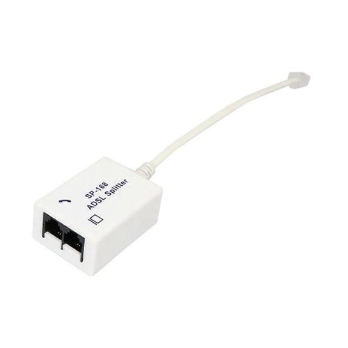 2Pcs DSL Filtre Splitter ADSL Splitter pour ligne téléphonique mâle à 2 femelle RJ11 6P4C / 6P2C Téléphone Mod