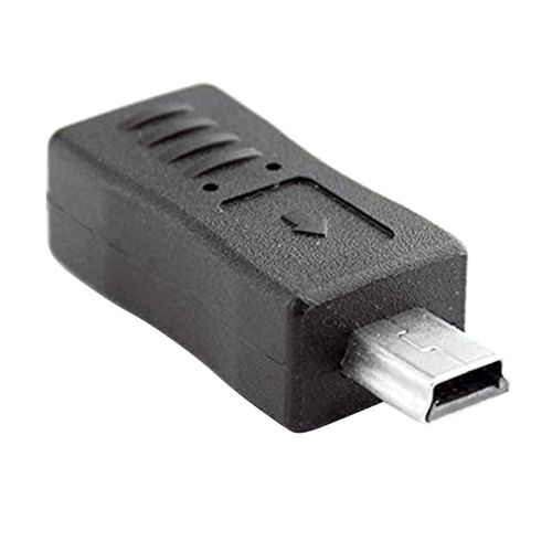 Adaptateur micro-USB mâle vers mini USB femelle Adaptateur de port en T Adaptateur de connecteur de prise