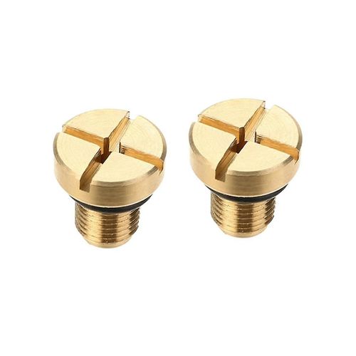 2 pcs 17111712788 Radiator Overflow Coolant Expansion Tank Bleeder Screw Gold pour E36 E39 E46 Etc