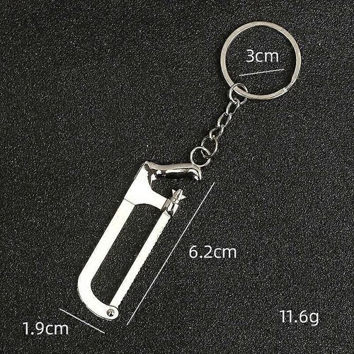 3d Stéréoscopique Mini Modèle Porte-Clés Outil Clé Marteau Ouvre-Bouteille Perceuse Électrique Pelle Hache Tête Porte-Clés Ami Métal Cadeau