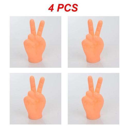 Marionnette À Main En Silicone Pour Taquiner Le Chat,Simulation De Petites Mains,Mini Mains Amusantes,Manchon De - Style A 4pcs