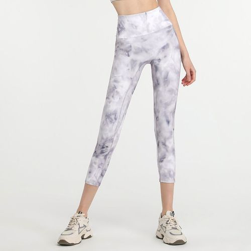 Pantalon De Yoga À Imprimé Sportif Et Moulant En Grey Starlight Ash Pour Femmes Sensation Nue Fitness Pantalon Avec Taille Haute Et Fesses En Relief