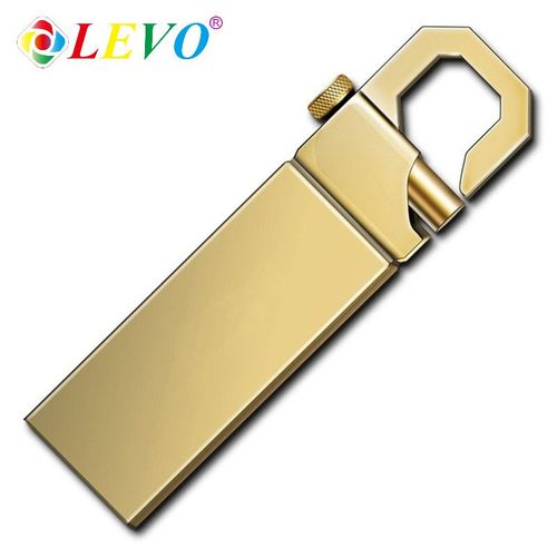 Mini clé USB 2.0 en métal,support à mémoire de 8GB 16GB 32GB 64GB,haute vitesse,disque flash- Gold-4 GO-E