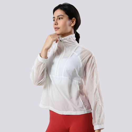 Veste De Soleil Ultra-Mince Pour L'été Nouvelle Collection 2023 Vêtement De Sport Légère Et Respirant Pour Femmes En Blanc Taille S