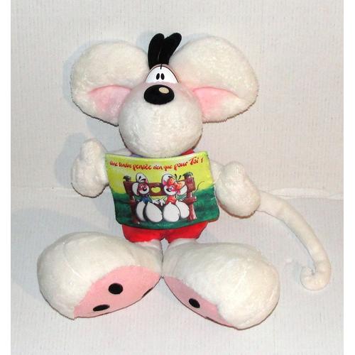 Peluche Diddl Une Tendre Pensee Rien Que Pour Toi Doudou Souris 23 Cm