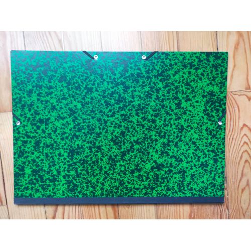 Carton À Dessin Clairefontaine 32 X 45 Cm À Élastiques Annonay Vert