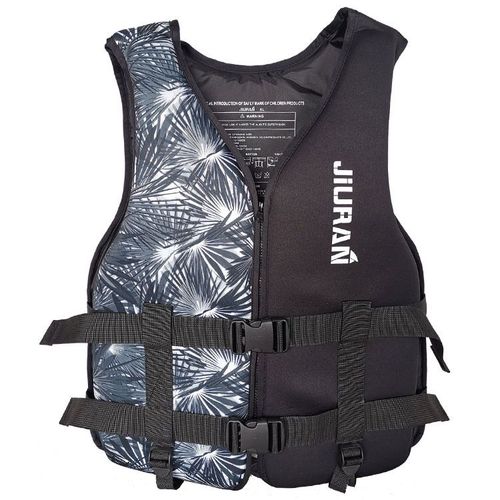 Gilet De Sauvetage Pour Adultes En Plein Air Et Sur Bateau Grand Poids Résistant À L'eau Noir Feuille D'érable Xxl Type De Vêtement D'assistance De Natation