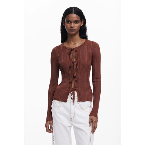 T-Shirt Avec N?Uds Et Franges