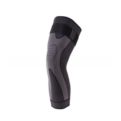 Genouillère De Sport Et Basketball Longue Bande Attache Visée À La Cheville Protection Extérieure Pour Fitness Noir Taille M 90-120kg