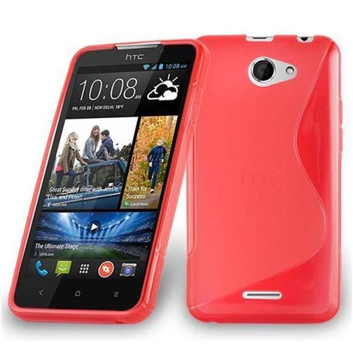 Cadorabo Housse Compatible Avec Htc Desire 316 / 516 En Rouge Cerise - Étui De Protection En Silicone Tpu Flexible