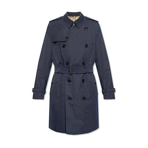 Burberry - Coats > Trench Coats - Blue