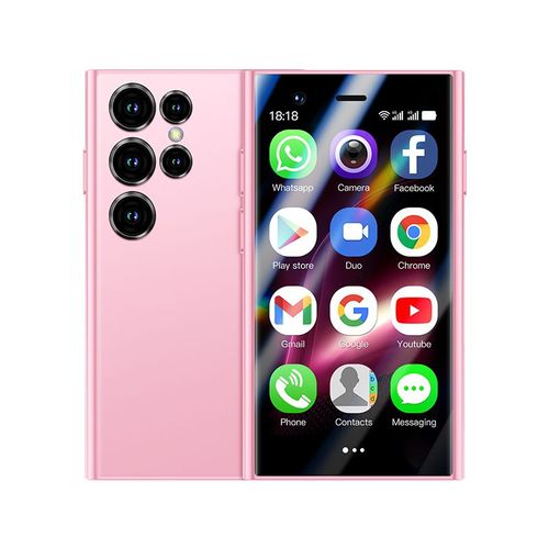 SOYES S24 PRO MAX 4G Mini Smartphone 3.0 pouces 2GB+16GB Double Caméra Double Veille Android 8.1 Reconnaissance Faciale Rose