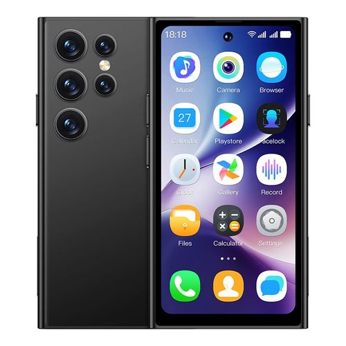 S25 Pro 3G Smartphone 4.0 pouces MTK6580M 2GB+16GB Android 10.0 Reconnaissance faciale Double Veille 2000mAh Smartphone Noir