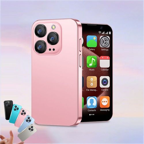 XS18 PRO NOUVEAU Mini Smartphone 3G 3.0 pouces 2GB+16GB Android 9.0 Double SIM Double Veille Bluetooth Reconnaissance faciale Rose