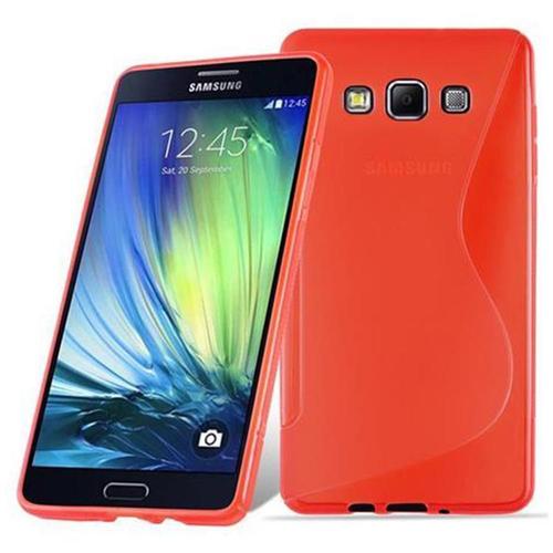 Cadorabo Housse Compatible Avec Samsung Galaxy A7 2015 En Rouge Cerise - Étui De Protection En Silicone Tpu Flexible