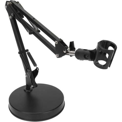 Support De Bras De Microphone, Professionnel Angle Réglable Rotation Libre Bras De Microphone Gain De Place Pied De Micro Avec Trou De Vis 1/4 Pour La Diffusion En Direct[X1199]
