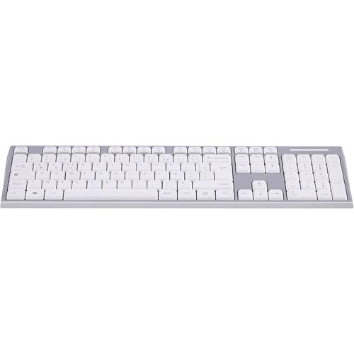 T'nB Classy - Clavier - rechargeable - sans fil - 2.4 GHz, Bluetooth - AZERTY - Français - gris, blanc - boîte