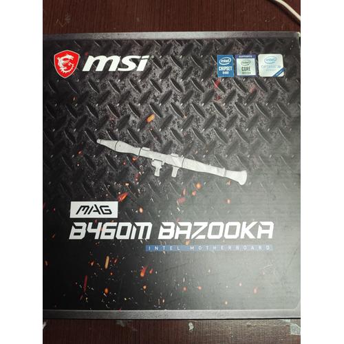 Carte mère MSI MAG B460M BAZOOKA Intel B460 LGA 1200 4xDDR4 SDRAM 128 Go Micro ATX