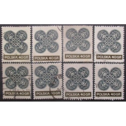 Pologne N°1940 X 8 Oblitéré