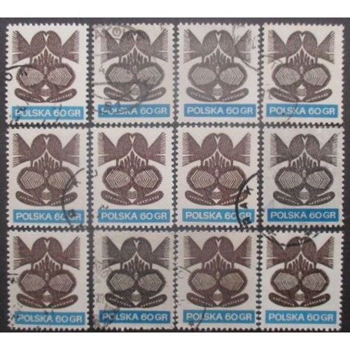 Pologne N°1941 X 12 Oblitéré