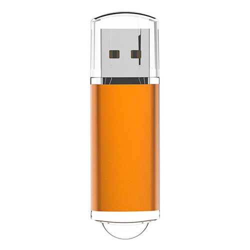 Clé USB haute vitesse en métal,clé USB,clé USB 128- Orange Color-1 GO
