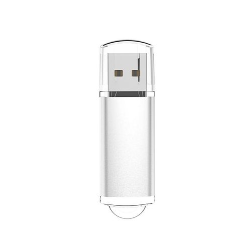 Clé USB haute vitesse en métal,clé USB,clé USB 128- Silver Color-1 GO