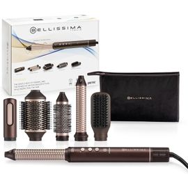Brosse Soufflante Styler Prodigy 1200w-Avec Technologie Coanda-Pré Séchage,Boucles,Ondulations,Volume Cheveux-3 Températures Réglables-6 Accessoires Coiffure Polyvalents Inclus