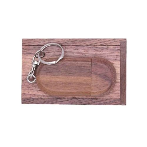 Boîte en bois d'érable à la mode,clé USB,clé USB,clé USB,cadeau de mémoire de mariage,album,4 Go,8 Go,16 - Walnut with Box-2 GO