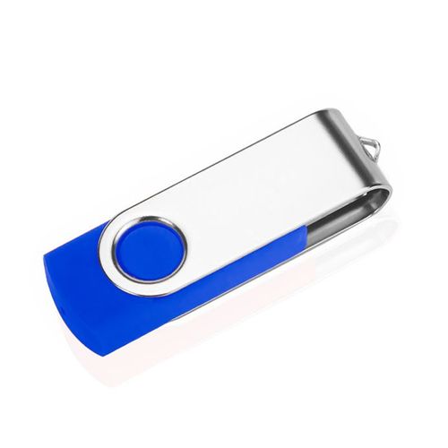 Clé USB en métal avec- Blue Color-1 GO