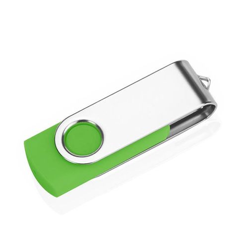 Clé USB en métal avec- Green Color-1 GO