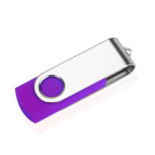 Clé USB en métal avec- Purple Color-1 GO