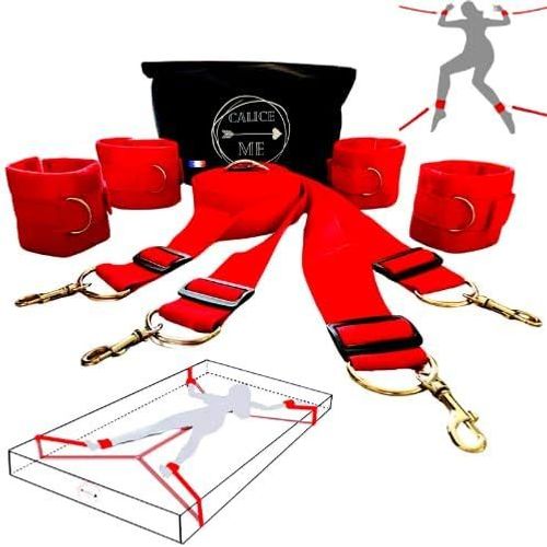 Kit De Bondage Bdsm Menottes Sex Lit Sex Toýs Couple Jouets Sexuels Érotique Pour Amoureux - Débutants Et Confirmés Homme Femme Couple Sexy Coffret Jeu Femme Coquine Plaisir Sexuel