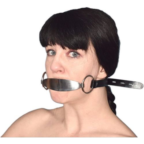 Verrouillable Bâillon De Bouche En Métal - Bondage Cuillère À Langue - Bdsm Mouth Gag - Ballgag Verrouillable - Jouet Sexuel Érotique Froid Esclave