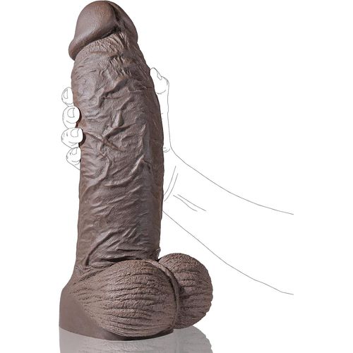 33 Cm Gode Xxl¿Réaliste Large En Silicone, Gode Énorme Noir Avec Veines Et Boules,Gode Anal Avec Ventouse, Jouet Sexuel Pour Femmes Et Hommes Expérimentés, Jeux Anaux Vaginaux