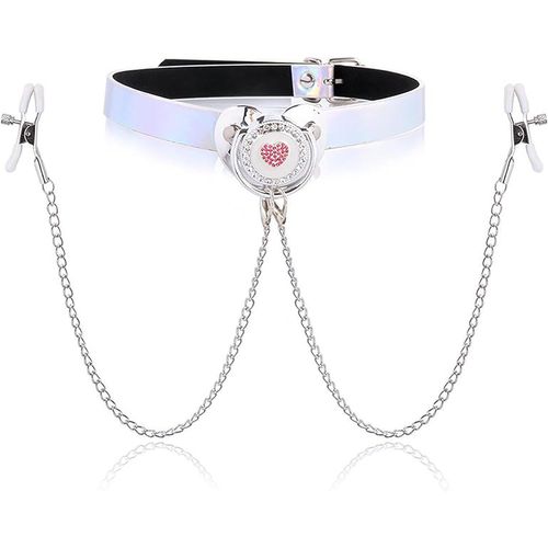 Bâillon Boule En Silicone Avec Pince À Téton Balle Réglable Gag Téton Design Bdsm Fétiche Bâillon Bouche Set Jouet Sexuel Extrême Pour Couples Adultes (B)