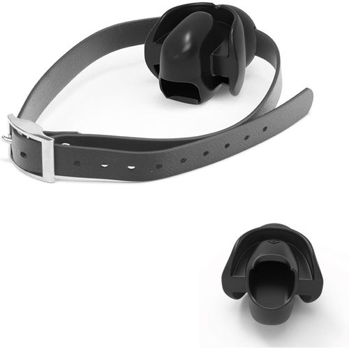 Bâillon Boule En Silicone,Respirant Gag Open Mouth Gag Sex Mouth Plug,Pour Jeux Sexuels Jouet Bouche (Noir)