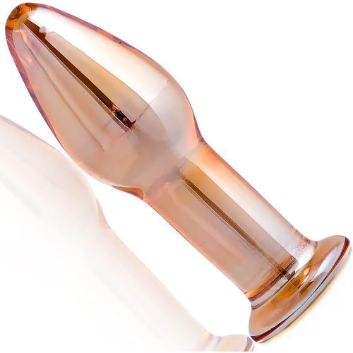 Plug Anal Verre Jouets Sexuels Anaux 10,5 Cm ¿3,3 Cm Surface Lisse Jouets Sexuels Pour Femmes Et Jouets Sexuels Pour Hommes Couleur Or Plug Anal Plug Anal Pour Femme Débutante Gode Anal G63