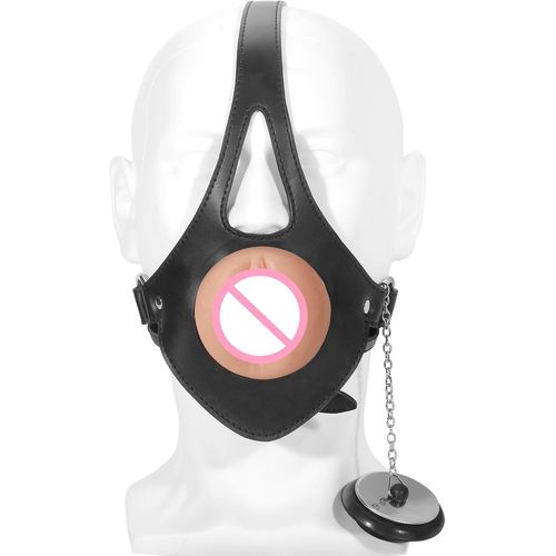 Écarteurs De Bouche Avec Tête Verrouillable Harnais En Silicone Vagin Chatte Bâillon Bdsm Fetish Sex Toys Gag De Bouche Pour Couples Restraint (L)
