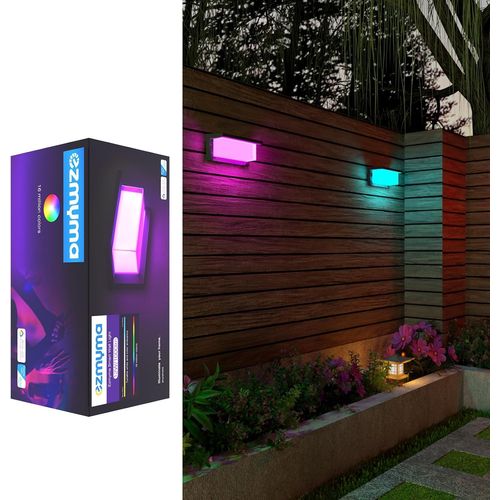 Applique Murale Rgb Smart 16 Millions De Couleurs Musique Applique Murale Extérieure Sync Fonctionne Avec Alexa,Google Assistant