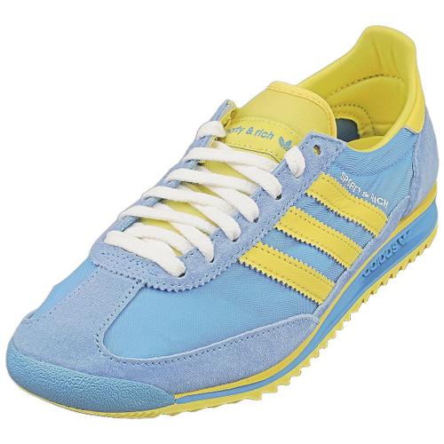 Chaussures Adidas Sl72 Bleu Jaune Sporty Rich