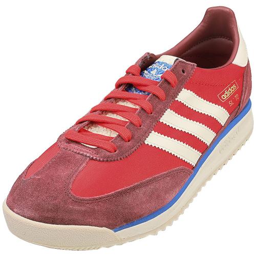 Chaussures Adidas Sl 72 Rs Baskets Rouge Blanc