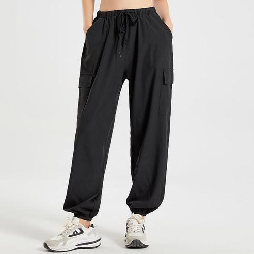 Pantalon De Yoga À La Mode Pour Femmes Taille Grande Et Doux Pour Le Sport Et Le Loisir Couleur Noire Taille S