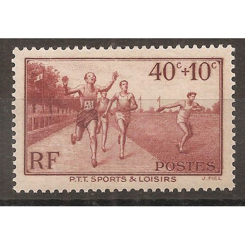 346 (1937) P.T.T Sports Et Loisirs Sports 40c+10c N** (Cote 3,35e) (9744)