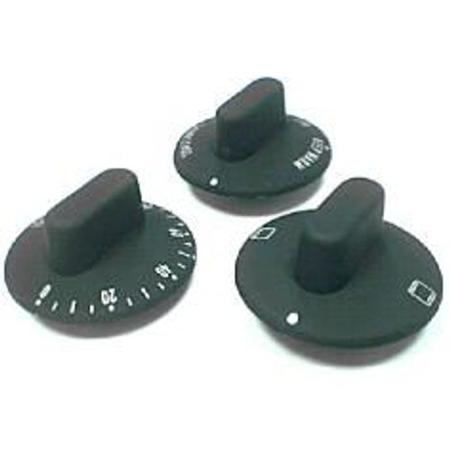 Boutons noirs par 3 pour Four Delonghi