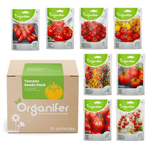 Paquet De Graines De Tomate - Graines De Tomates - Graines De Légumes - Tomates - Graines De Potager - Plant De Tomate - Paquet De Potager - Tomate - Graines De Tomates - 13 Variétés - Organifer