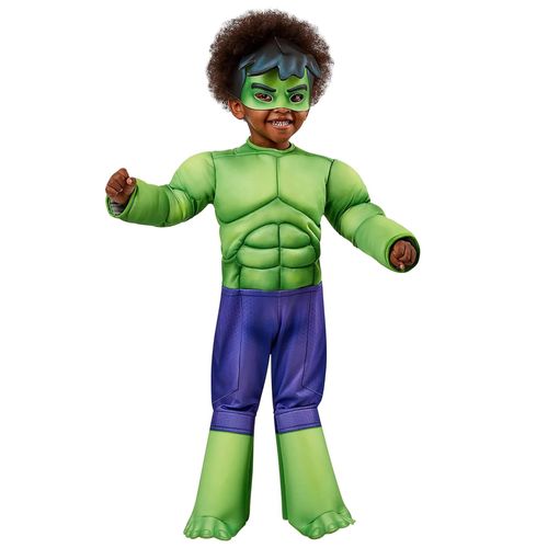 Déguisement Hulk - Spidey Et Ses Amis Extraordinaires Enfant - Taille: 3 À 4 Ans (90 À 104 Cm)