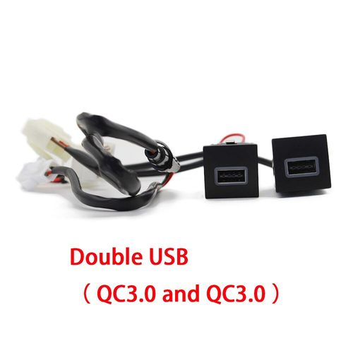 Chargeur USB de voiture pour VW Golf 6 Jetta 5 MK5,contraste rocco 2006-2012,charge rapide PD QC3.0,bouton adaptateur - USB and USB